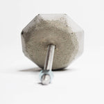 Concrete Pyramid Diamond Cabinet Knob or Wall Hook Natural or choose colour