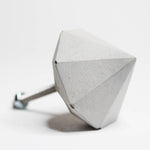 Concrete Pyramid Diamond Cabinet Knob or Wall Hook Natural or choose colour