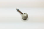 Extra Small Round Sphere 15mm Concrete Cabinet Knob or Wall Hook Natural Grey