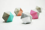 Concrete Small Diamond Cabinet Knob or Wall Hook Natural or choose colour