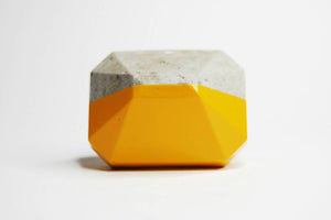 Concrete Cabinet Knob in the shape of a Rectangular Diamond. Natural or choose colour