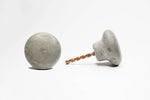 Concrete Round/Mushroom Wall Hook Natural Grey or a variety of colours