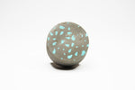 Concrete Round Cabinet Knob with small Paisley pattern. Various colours. Wall Hook available