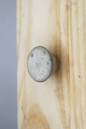 Concrete Cabinet Knob in the shape of a Truncated Cone in 2 sizes. Natural Grey or a variety of colours