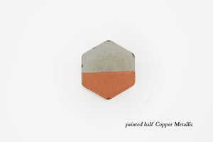 Wall Hook - Concrete Hex / Hexagon. Natural Grey or a variety of colours