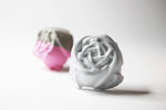 Concrete Cabinet Knob in the shape of a Flower / Rose. Natural Grey or a variety of colours