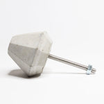 Concrete Cabinet Knob in the shape of a Frustum. Natural or choose colour