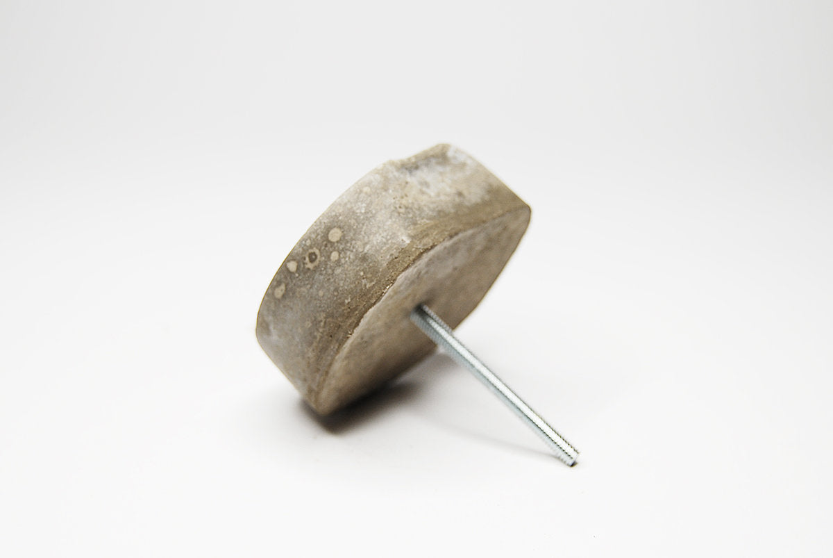 Concrete Flat Round Cabinet Knob in 56mm. Natural Grey or a variety of colours.