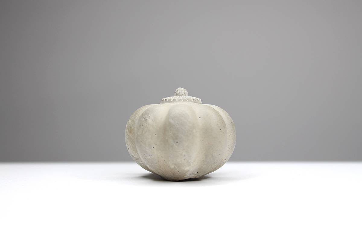 Concrete Traditional Round Pumpkin / Flower Cabinet Knob