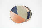 10cm Round Concrete Coasters with cork backing. Natural, half-painted and other designs. Christmas gift. Various size sets.