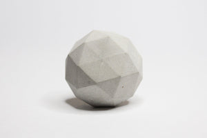 Concrete Round Faceted Sphere Cabinet Knob or Wall Hook Natural Grey or colours