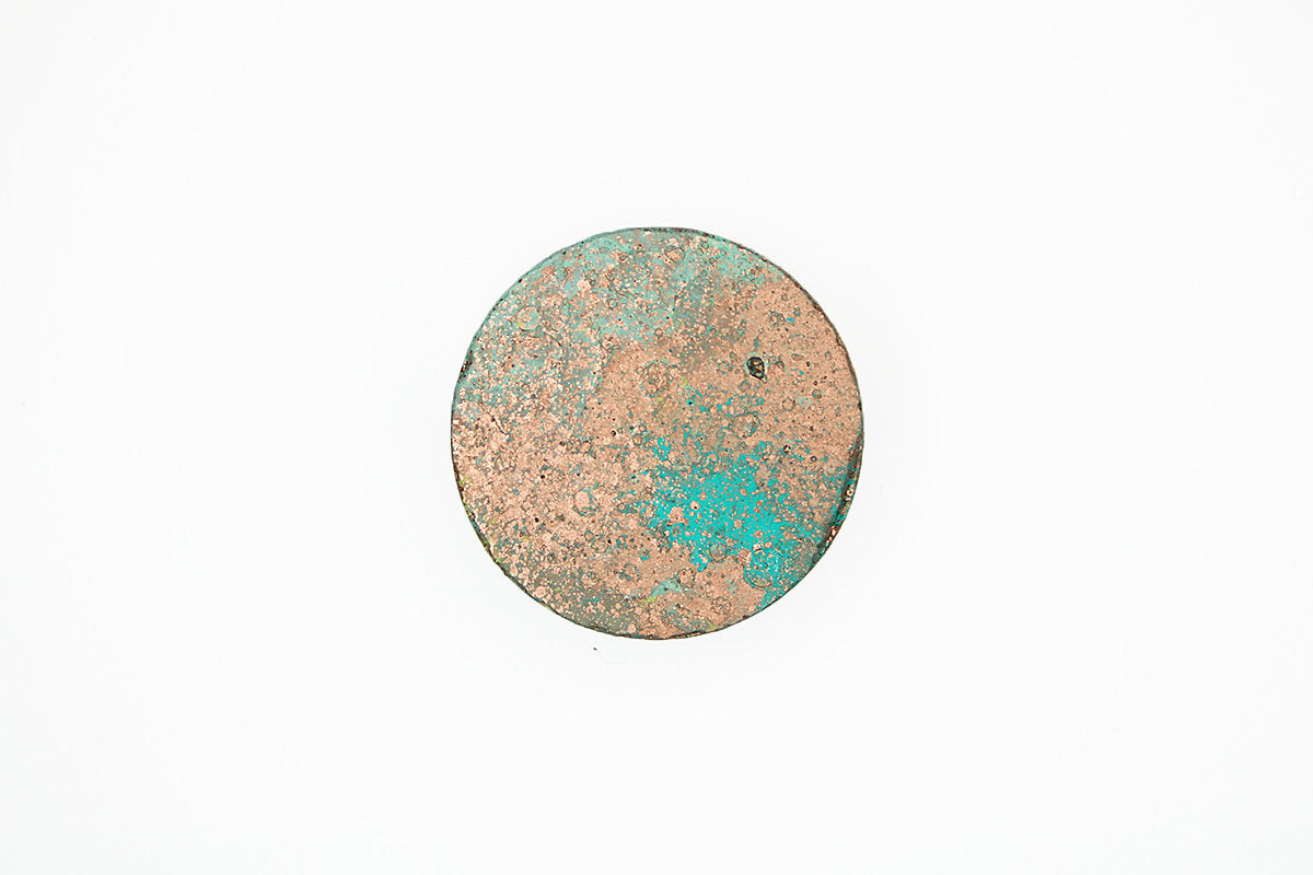 Copper Patina Effect Concrete Round Cabinet Knob in 3 sizes