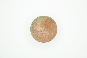 Copper Patina Effect Concrete Round Cabinet Knob in 3 sizes